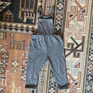 Zara Girls Grey Cotton/Polyester Overalls